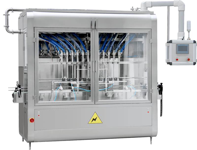 全自動(dòng)灌裝旋蓋貼標(biāo)聯(lián)動(dòng)生產(chǎn)線(xiàn)