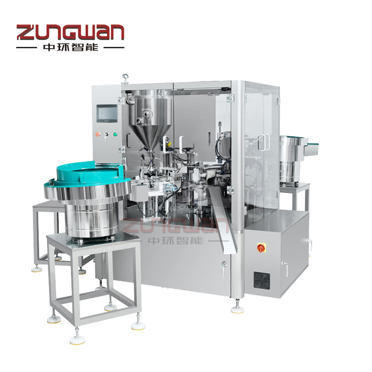 價格便宜的全自動多功能唇彩乳液灌裝旋蓋機(jī)包裝生產(chǎn)線