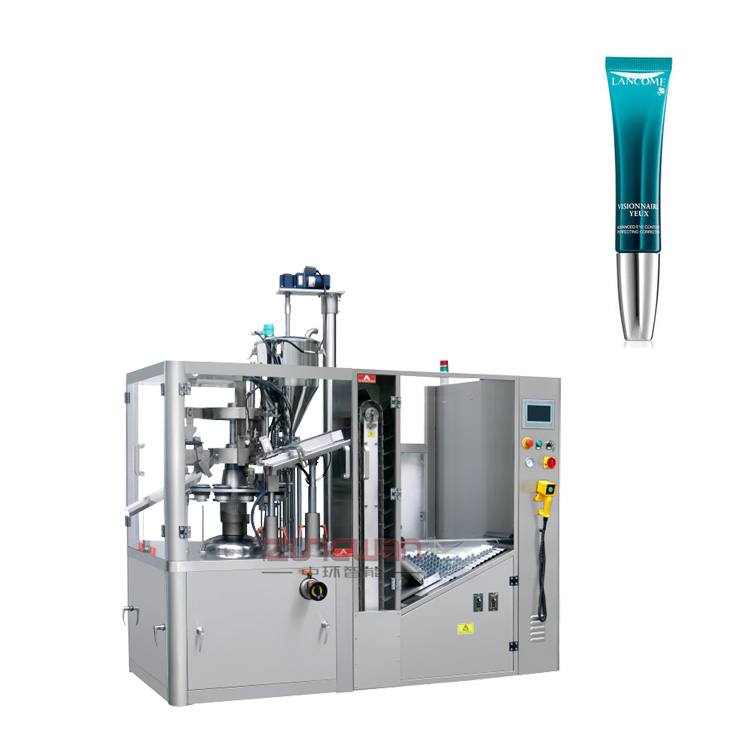 信賴推薦修顏乳定量灌裝封尾機(jī)，福建省維生素e乳軟管包裝生產(chǎn)線