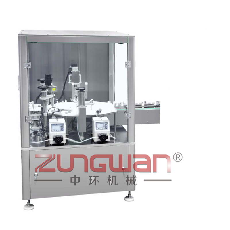 浙江噴霧劑灌裝機，液體灌裝旋蓋聯(lián)動機生產(chǎn)線