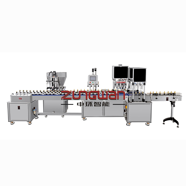 寧波水乳伺服定量灌裝機，實惠全自動灌裝旋蓋一體機