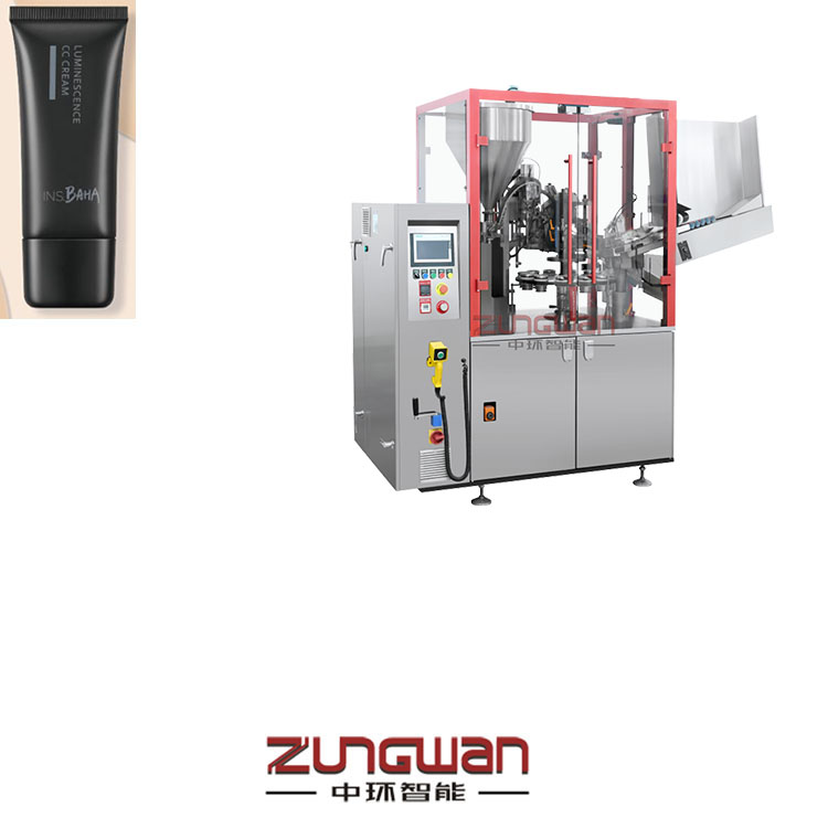 安徽灌裝封尾機(jī)，復(fù)合管充填機(jī)，全自動(dòng)軟管包裝裝盒生產(chǎn)線